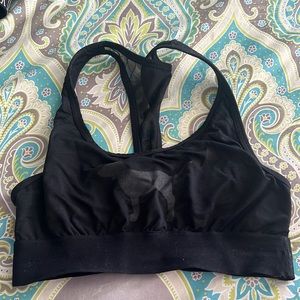 pink sports bra